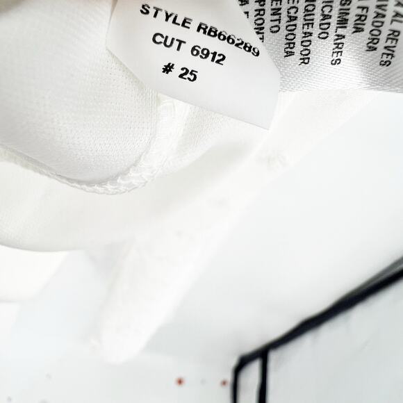 Signature by Robbie Bee Chiffon Textured Fit & Flare Midi Dress White S NWOT - Picture 10 of 11